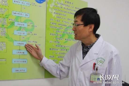 河北省人類精子庫主任趙邦榮介紹捐精流程。 長城網(wǎng) 張欣 攝