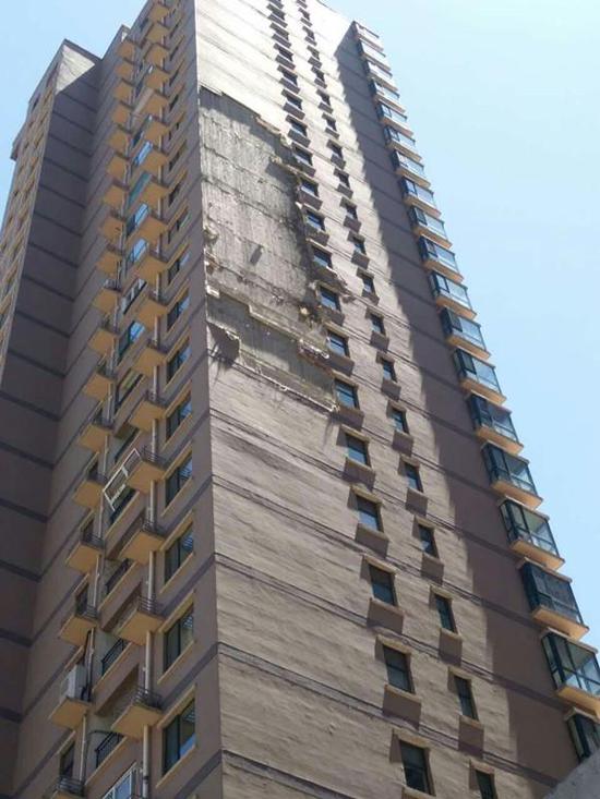 天佑家園1號(hào)樓現(xiàn)場(chǎng)。