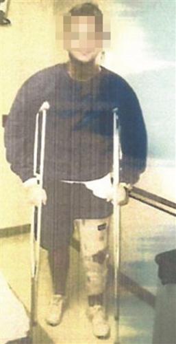 李女士遇到的“美國大兵”。視頻截圖